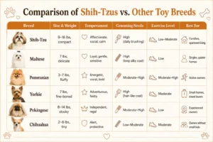 Comparison of Shih-Tzus vs Other Toy Breeds