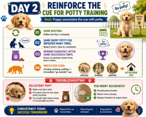 Day 2 — Reinforce the Cue for Potty Training