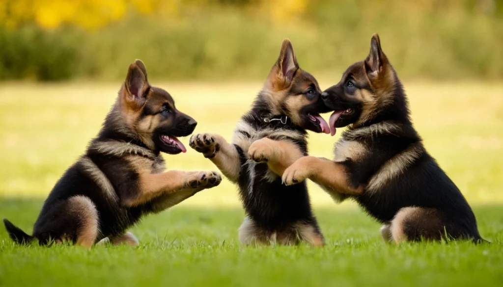 German Shepherd dogs